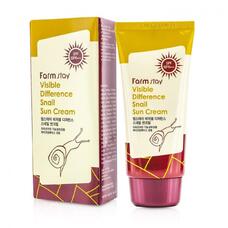 Солнцезащитный крем с муцином улитки FarmStay Visible Difference Snail Sun Cream SPF50+/PA+++, 70г