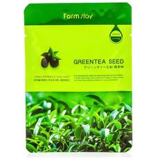 Тканевая маска для лица с экстрактом семян зеленого чая FarmStay Visible Difference Mask Sheet Greentea Seed, 23 мл