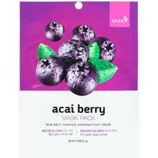 Тканевая маска для лица с экстрактом ягод асаи BERGAMO Acai Berry Mask Pack, 28 мл