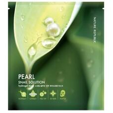 Маска для лица гидрогелевая NATURE REPUBLIC Snail Solution Pearl HydroGel Mask 25 гр