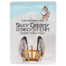 Маска тканевая с паровым кремом Elizavecca Donkey Piggi Silky Creamy donkey Steam Cream Mask Pack 25мл