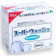 Мощный стиральный порошок Mitsuei Super Wash с ферментами для стирки белого белья 1 кг