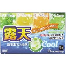 Соль для ванны Fuso Kagaku Cool на основе углекислого газа с охлаждающим эффектом и ароматом мяты, грейпфрута, апельсина и лайма (20 таблеток х40 гр.)
