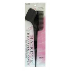 Vess  Hairdye Brush and Comb / Гребень c щеткой для профессионального окрашивания волос (малый)