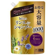 Wins Rinse in Shampoo Шампунь 2 в 1 с кондиционером цветочный аромат 1000 мл