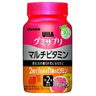UHA Gummy Supple Multivitamin жевательные мультивитамины с коллагеном со вкусом розового грейпфрута № 60