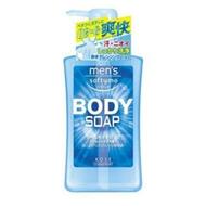 KOSE Mens Softymo Cool Body Soap Мужское жидкое мыло для тела с охлаждающим эффектом и цитрусовым ароматом 550 мл