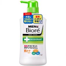 KAO Men's Biore Мужское пенящееся мыло для тела с противовоспалительным и дезодорирующим эффектом, с цветочным ароматом 440 мл