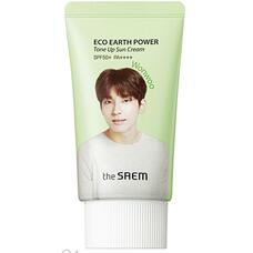 Крем солнцезащитный SPF50 THE SAEM (Seventeen) Eco Earth Power Tone Up Sun Cream Wonwoo 50 гр