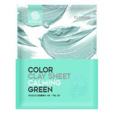 Маска для лица глиняная листовая BERRISOM G9 SKIN COLOR CLAY SHEET CALMING GREEN 20 гр
