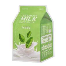 Маска для лица A`PIEU Зеленый чай (с молочными протеинами) 21 гр