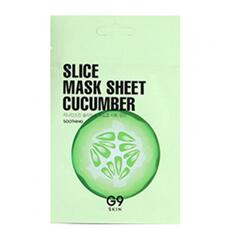 Маска-слайс для лица тканевая успокаивающая G9 Skin Slice Mask Sheet -Cucumber 10 мл