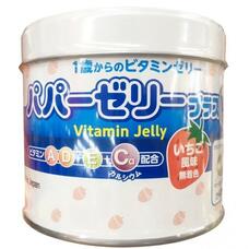  OHKI Papa Jelly Plus Жевательные витамины A, D, E с кальцием клубничный вкус для детей от 1 года и взрослых № 120