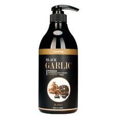 JUNO Gawol Black Garlic Premium Hair Shampoo and Conditioner Шампунь-кондиционер против выпадения волос с черным чесноком 750мл